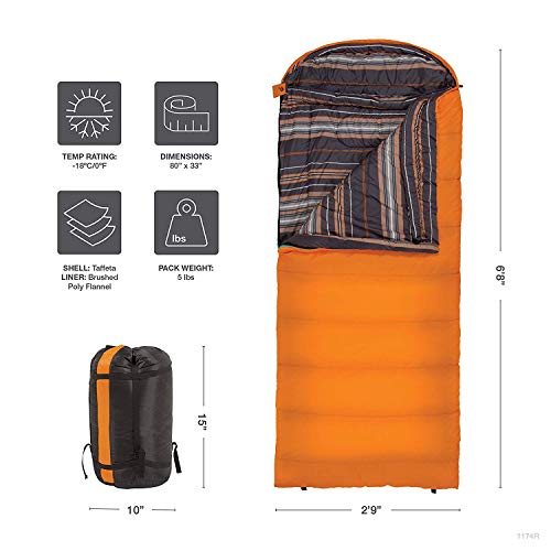 Image of Teton Celsius Regular, 25F, 20F, 0F Degree Sleeping Bags, All Weather Bag for Adults and Kids, Camping Made Easy and Warm, Travel Sack Included