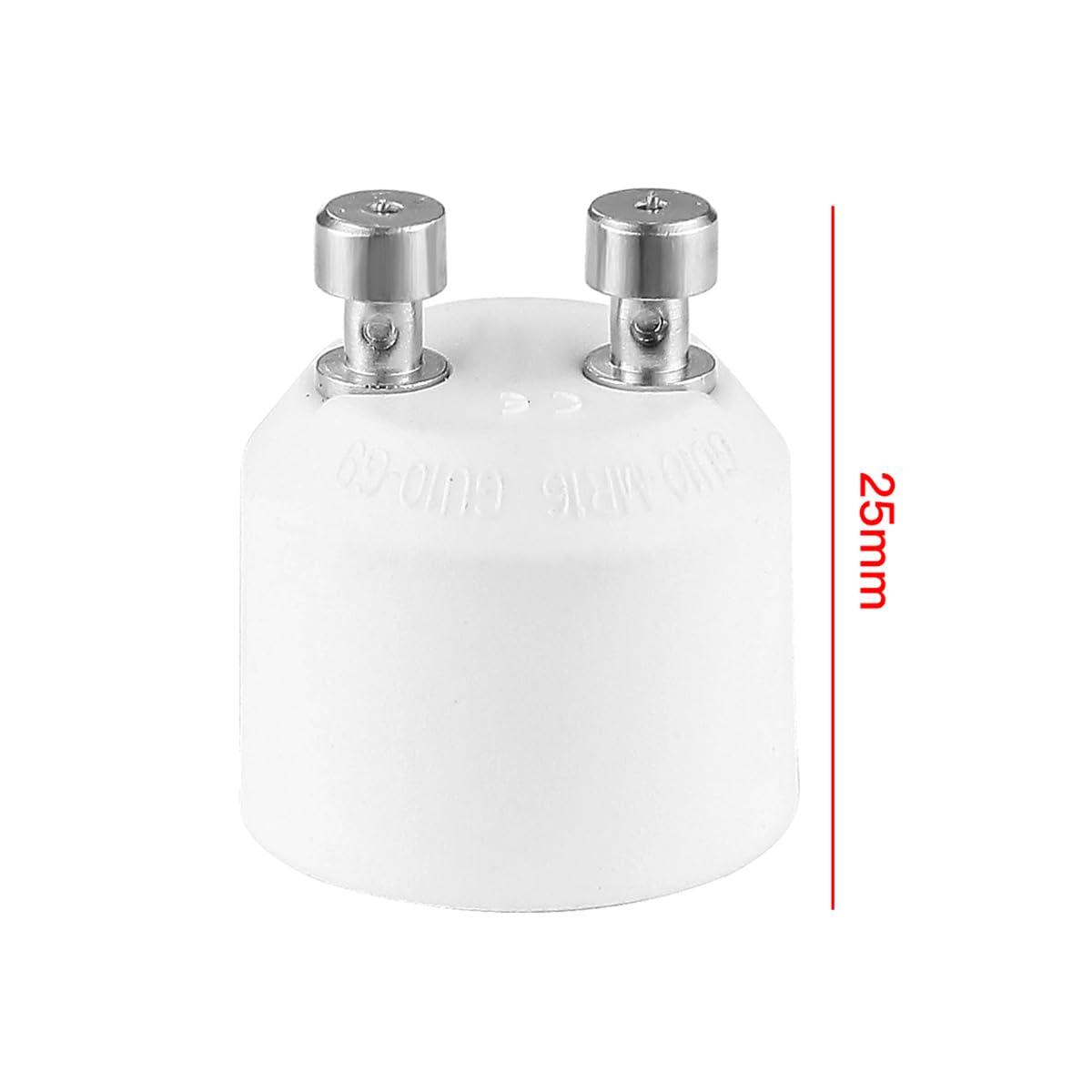 Ieron 4pcs GU10 to MR16 Converter Socket Adapter Base Fireproof PBT Material Copper Touchpad Easy Installation for MR16 Bulbs with GU10 Sockets - Image 2