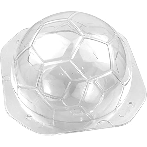 Licsaliwe Molde de silicona de fútbol, ​​pastel de fútbol bombas de chocolate molde de jabón para galletas para niños bricolaje (blanco)