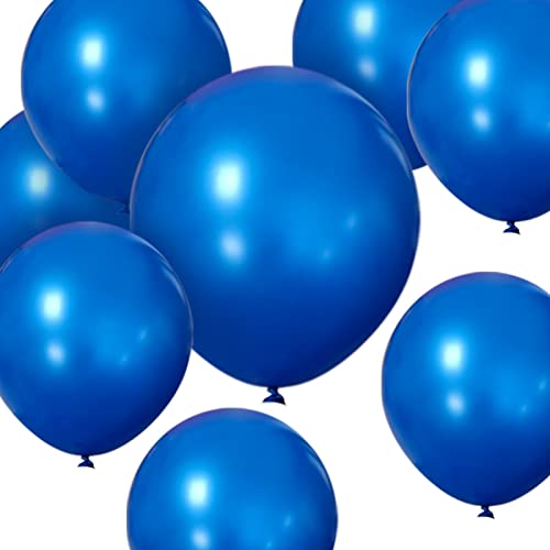 HYKJNBW Blue Balloons 50 Pack 12 inch Strong Thicken Latex Blue Party Balloon for Happy Birthday Kids Party Baby Shower Weddings Gender Reveal Graduation Decorations