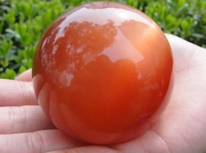 Naturkristall Orange Katzenauge Kristallkugel Reiki Wohnaccessoires,150mm