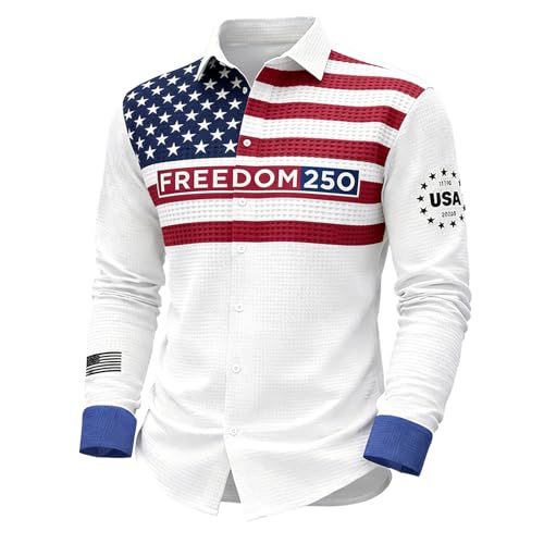 Chemise imprimée blanche manches longues XL le cadeau d'anniversaire idéal pour homme