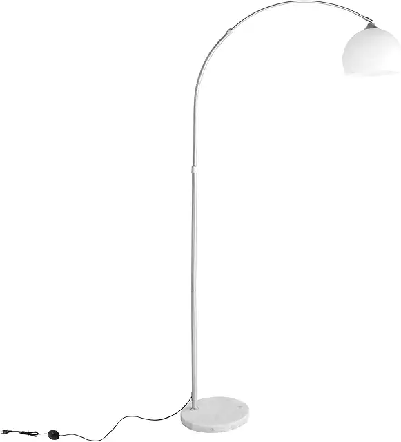 Lampada Arco Regolabile CCLIFE con Base in Marmo, 130-180 cm, E27 max 60W