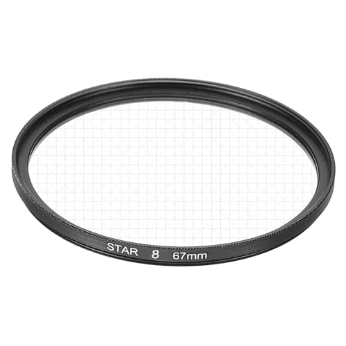 QUARKZMAN 67mm Filtro Obiettivo a Stella, Filtro Lente Starburst 8 Punti Filtro Obiettivo a Stella per Vetreria Paesaggi Notturni
