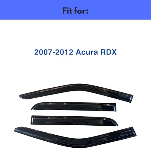 Image of IG Window Visors Fit for 2007-2012 Acura RDX, Out-Channel Rain Guards Vent Wind Deflectors 4PC, Car Accessories for 07-12 Acura RDX