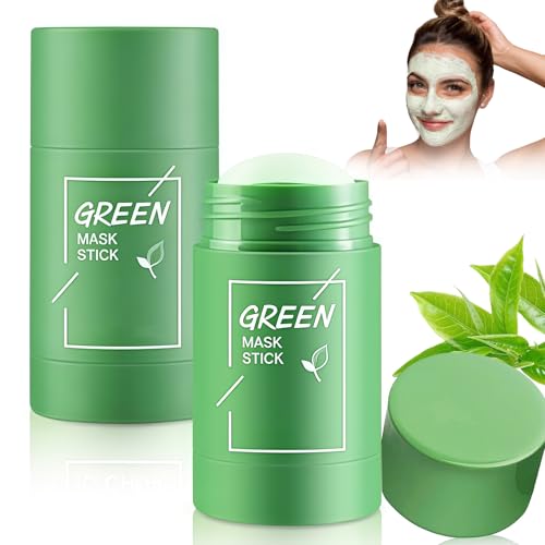 HOUSN Green Tea Deep Cleanse Mask, Green Mask Stick Puntos Negros 2pcs para Limpieza Profunda, Control de Aceite, Hidratante Calmante con Extracto Puro de Té Verde Natural HOUSN Green Tea Deep Cleanse Mask, Green Mask Stick Puntos Negros 2pcs para Limpieza Profunda, Control de Aceite, Hidratante Calmante con Extracto Puro de Té Verde Natural