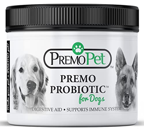 PROBIOTIC for Dogs – Pet Digestive Enzymes – Stomach Upset, Diarrhea, Vomiting, Gas, Itchy Infected Skin, Allergies, Weight Support, Poop Eating – Health Supplement – Guaranteed Relief – 44 g