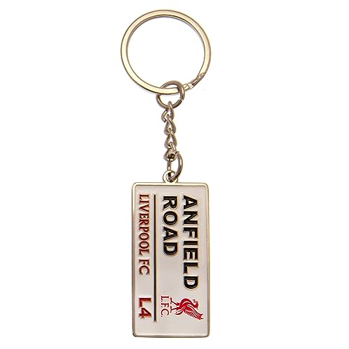 Porte-clés Liverpool FC en métal rouge pour supporter