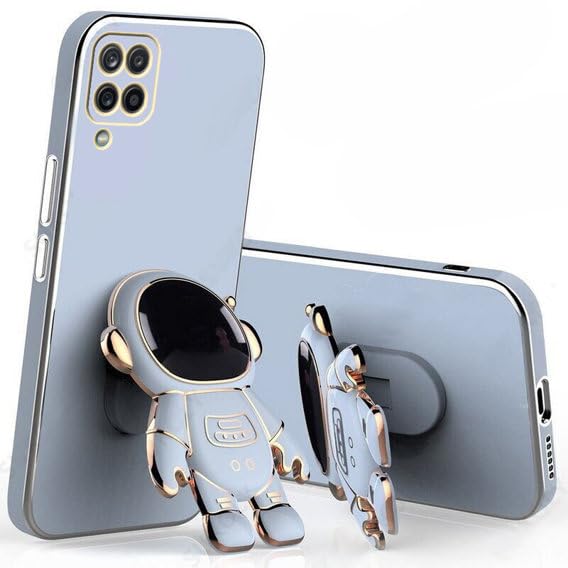 Image of for Samsung Galaxy M33 5G Case Cute 3D Astronaut Stand Design Camera Protection Shockproof Soft Back Cover (for Samsung Galaxy M33 5G, Blue)