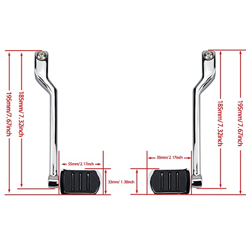 image for WOWTK Heel Toe Shift Pegs, Front and Rear Levers w/Shifter Pegs for Ha