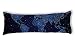Ailovyo Galaxy World Map Machine Washable Silky Shiny Satin Decorative Body Pillow Case Cover, 20-Inch x 54-Inch