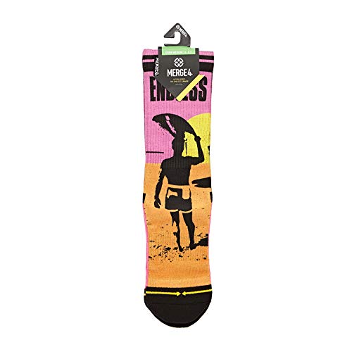 MERGE4 Endless Summer Orange Surf Art Unisex Crew Sock4