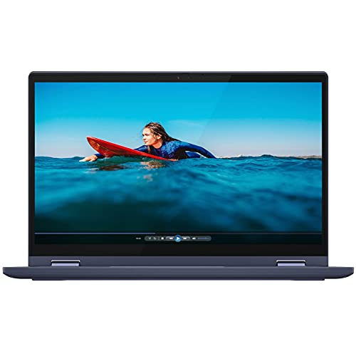 Image of Lenovo Yoga 6 AMD Ryzen 5 5500U 13.3 inch (33.782cm) FHD IPS 2-in-1 Convertible Touchscreen Laptop (16GB /512GB SSD /Windows 10 /MS Office /Backlit Keyboard /Fingerprint Reader /Abyss Blue /1.31Kg), 82ND003PIN