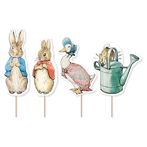 Anniversary House J001 Peter Rabbit Classic Characters Cupcake Toppers, Paper Cover