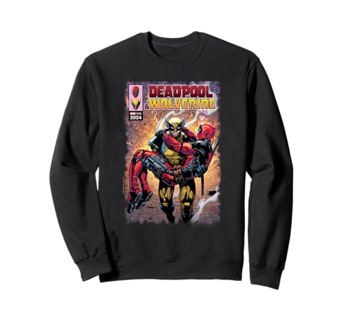 Marvel Deadpool & Wolverine Wolverine Saves Deadpool Comic Sudadera