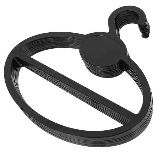 Yardenfun 10 pièces Lot de Cintres Ronds pour Foulards et Accessoires Organiseur Mural Compact pour Écharpes Ceintures et Sacs Gain de Place pour Placard et Présentation Magasin