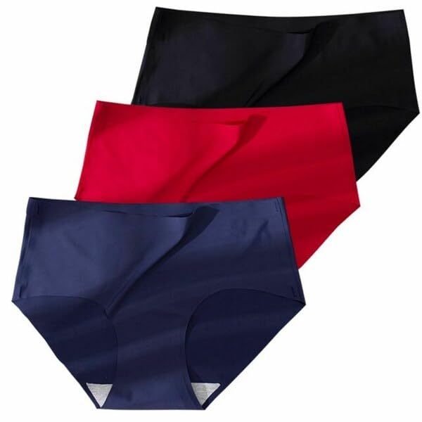 geifa Women’s Seamless Underwear Breathable Stretch Bikini Very Lightweight Panties Pack of 3-picture-46