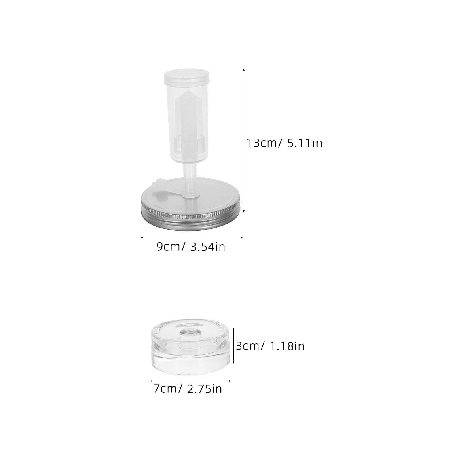 ULTECHNOVO Kit de Fermentación Casera con Pesos de Vidrio para Tarros Mason