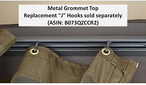 APEX GARDEN Four-Side Privacy Side Wall Curtain Set for 10-ft x 12-ft Gazebo (Beige) image 17