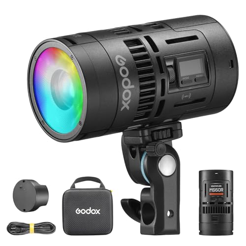 Foco LED MS60R Godox full color con conexion CRMX para efectos de luz continuos