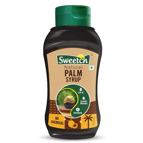 Image of Sweetch Palm Syrup 400 gm | Unrefined, Sugar Alternative | Use with Milk, Cookies, Coffee, Pancakes, Baking & Toppings | Low GI, Contains Minerals | Natural Sweetener, No added Sugar (Pack of 1)