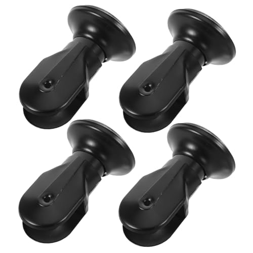 Pieds de cloison pour toilettes Hemobllo en acier inoxydable pour sanitaires publics x4