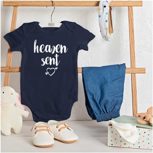 Image of Brisco Brands Heaven Sent Christian Religious Baby Bodysuit Jumper Girls