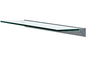 LTL Wallscapes Glacier Floating Glass Wall Shelves for Wall, Modern Home Decor