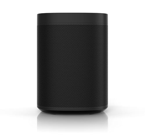 All-new Sonos One - Smart Speaker with Alexa voice control built-In. Compact size with incredible sound for any room. (black) (Renewed)