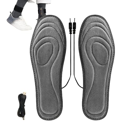 Inserciones para zapatos calentados, plantillas calentadas recargables, plantillas calentadoras transpirables recargables | Inserciones para zapatos lavables, plantillas calientes para esquí, al aire