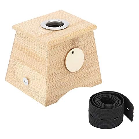 HGY Single Hole Bamboo Moxibustion Box Moxa Roller Stick Holder Moxibuting Tool() Cover