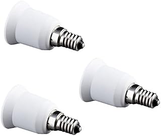 FINELED E14 to E27 Light Adapter Socket Base Converter for Light Lamp Bulb Holder FittingPack of 3