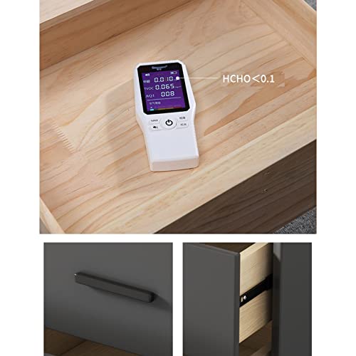 Table de chevet étroite à 3 tiroirs pour optimiser l'espace - 5