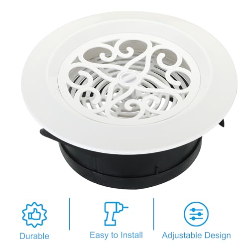 Couvercle de diffuseur de plafond réglable contre humidité cuisine - 4
