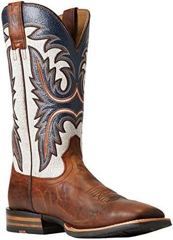 Ariat Mens Brushrider Western Boot Penny Brown/Coastal Cream 11.5 | Image 3