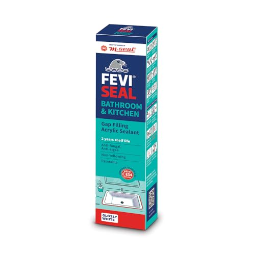 Image of M-Seal Feviseal Bathroom & Kitchen (100 gm) For Gap Filling - Easy to Use, Smooth White Finish, Anti-Fungal, Paintable