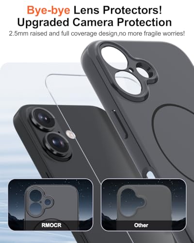 Image of Magnetic for iPhone 16 Plus Case,Shockproof Matte Cover,Grey