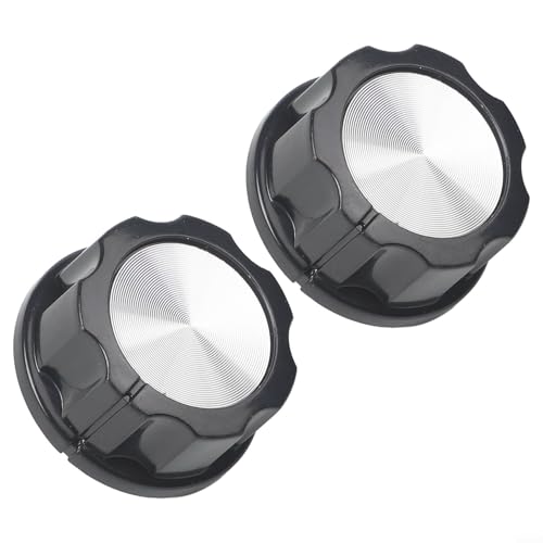 NbgrvB 2 pomos para horno, freidora de aire, estufa, electrodomésticos, 35 x 35 mm, tamaño de 6 mm, agujero de eje, control de plástico para equipos de cocina
