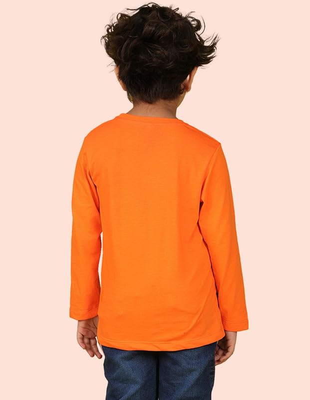 Image of Nusyl Boys Solid Cotton Blend Tshirts - Soft & Comfortable Full-Sleeves T-Shirts | Casual Wear for Kids & Teen Boys | Full Sleeves T-Shirts |- NUBCTSF001-PO2-1