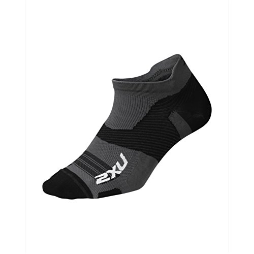 2XU UK 9336340665113 Calcetines, Hombre, Titanium/Black, Medium