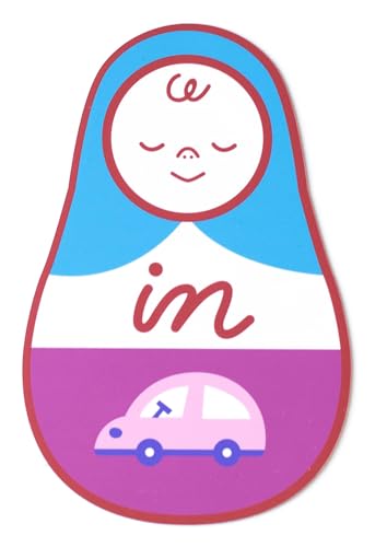 �}�O�l�b�g�X�e�b�J�[ �u�}�g�����[�V�J�̃x�C�r�[�C���J�[ �[BABY IN CAR�[�v �� W12cm×H18cm