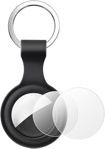 Funda protectora de silicona ultraligera para AirTags, funda protectora duradera contra arañazos con llavero, buscadores de artículos para mascotas,