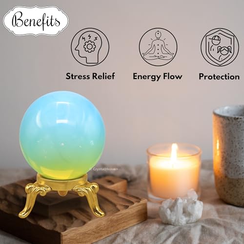 Image of Certified Opalite Crystal Ball for Meditation
