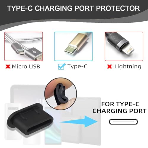 SGERUFZ 22 USB & Typ C Handy Reinigungsset, Telefon Port Reinigungsbürsten Set, Metall Anti Staub Stecker, Telefon Lautsprecher Reinigungsbürsten, Telefonhörer Reinigungsbürste & Schutzkappe