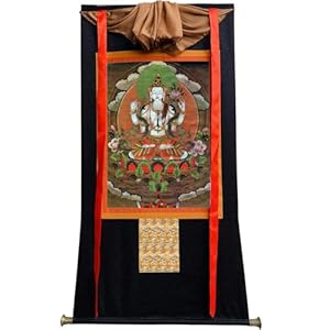 Gandhanra Chenrezig Thangka Vierarmiger Avalokiteshvara Druck