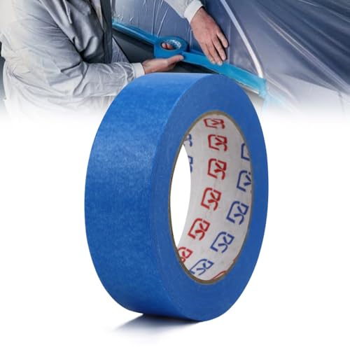 WAVATA Cinta adhesiva azul, 24 mm x 50 m, cinta adhesiva premium para pintor, cinta adhesiva para pintar, para pintura, manualidades, marcos, construcción de maquetas (1 rollo)