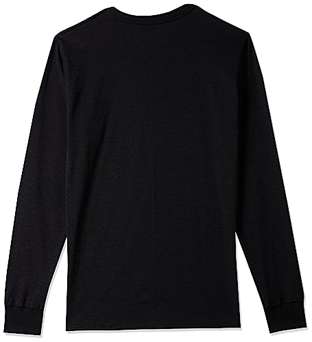 Champion Men's Classic Long-Sleeve T-Shirt, Men's Long-Sleeve Graphic T-Shirt (Big & Tall) Black2