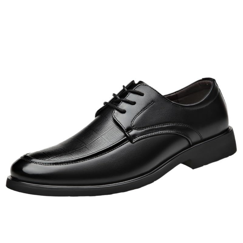 Comfortable Dress Shoes for Men Men's Patent Tuxedo Dress Shoes Classic Lace-up Formal Oxfords Anti-Slip Low Top Non Slip Prom2