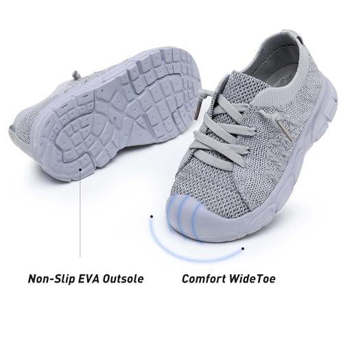 Ahannie Toddler Shoes Boys Girls Sneakers Kids Wide Toe Barefoot Slip-On Breathable Tennis Shoes(Toddler/Little Kid)4