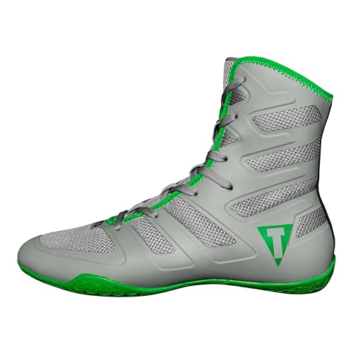 Image of Title Boxing Total Balance Shoes (Grey /Green, US Footwear Size System, Adult, Men, Numeric, Medium, 7.5)
